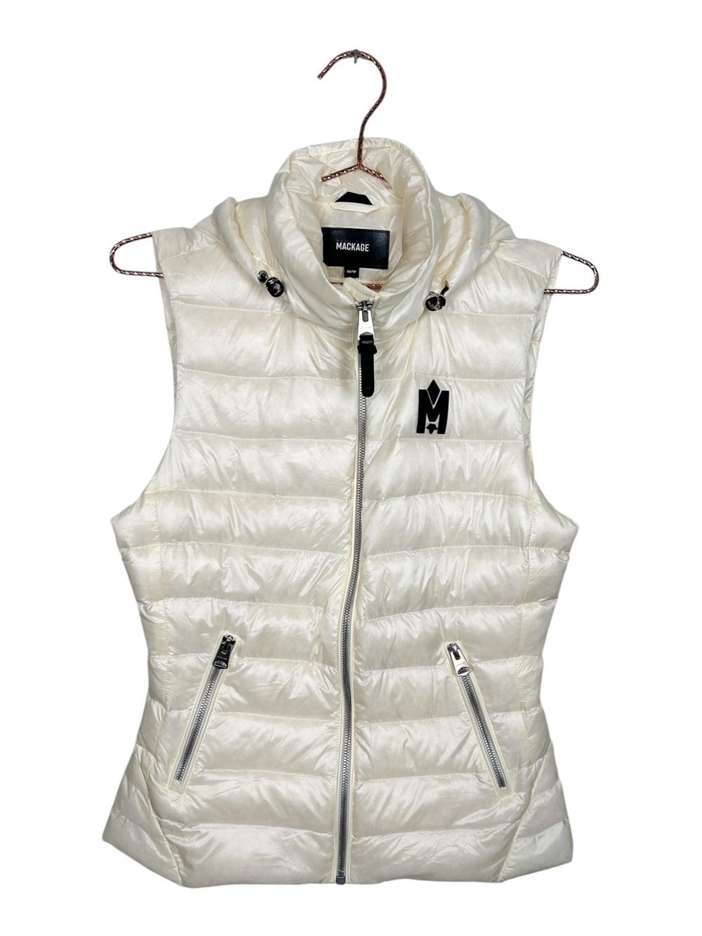 Mackage Cream Quilted Lightweight Down Vest